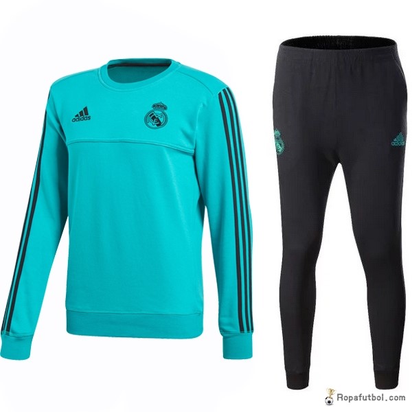 Chandal Niños Real Madrid 2017/18 Verde Negro Marino